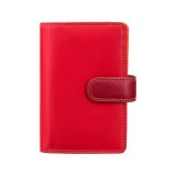 Visconti stredná dámska kožená peňaženka s RFID červená