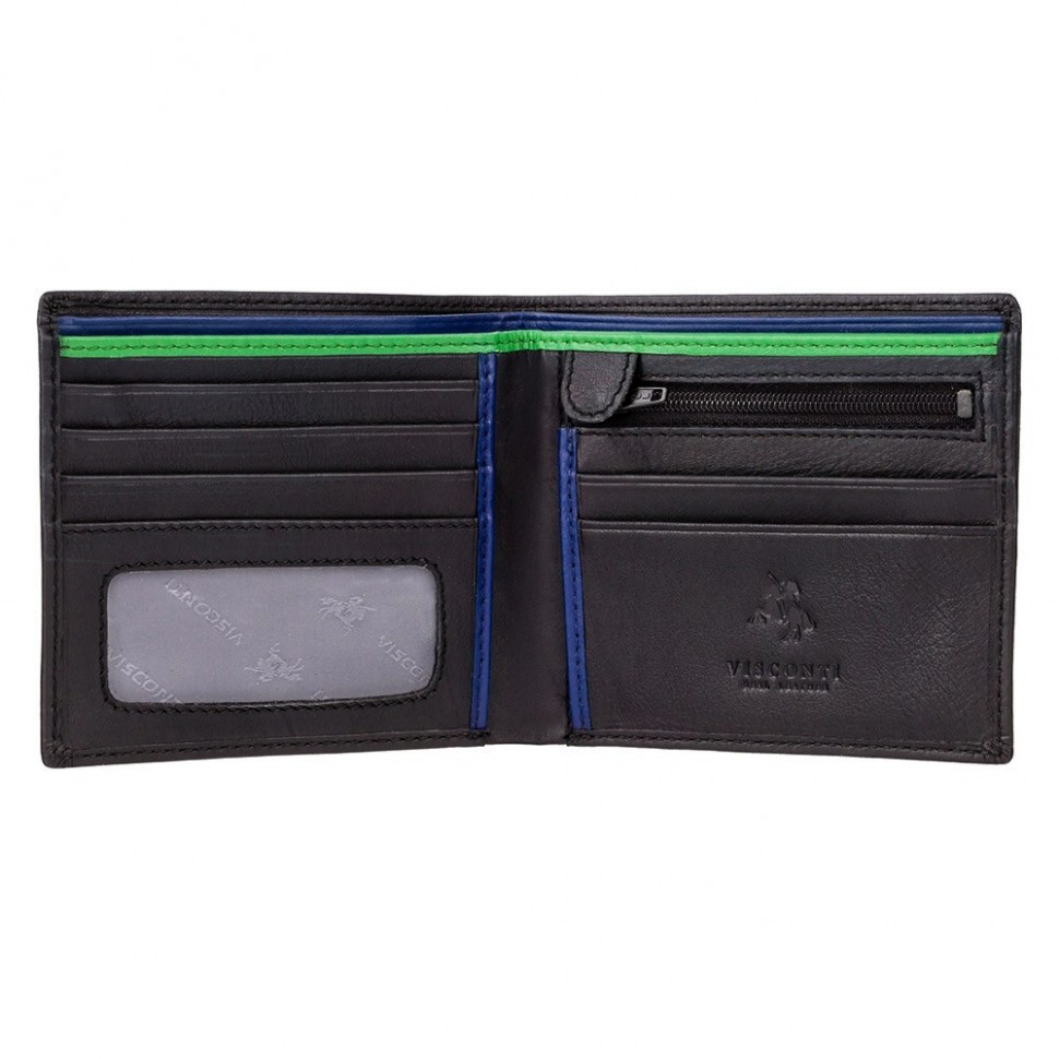 Visconti pánska plochá kožená peňaženka s RFID BD707