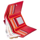 Visconti červená rozkládací kožená peněženka