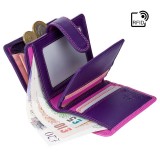 Visconti dievčenská kožená peňaženka s RFID ružová