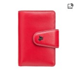Visconti červená peněženka s barevným vnitřkem