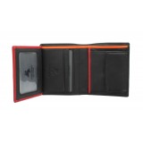 Visconti černá plochá kožená peněženka RFID