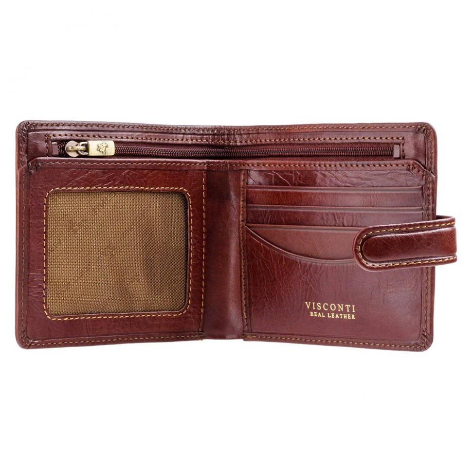 Visconti pánská kožená peněženka s extra zipem TSC41