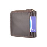 Visconti hladká kožená peněženka na zip HT14
