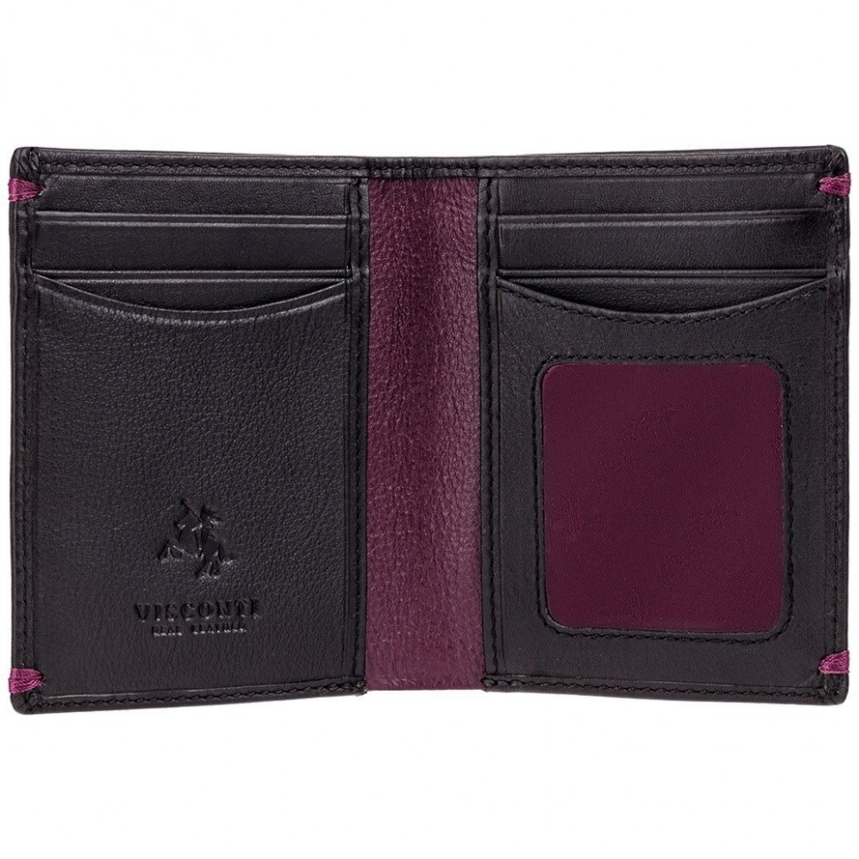 Visconti čierna kožená peňaženka AP60