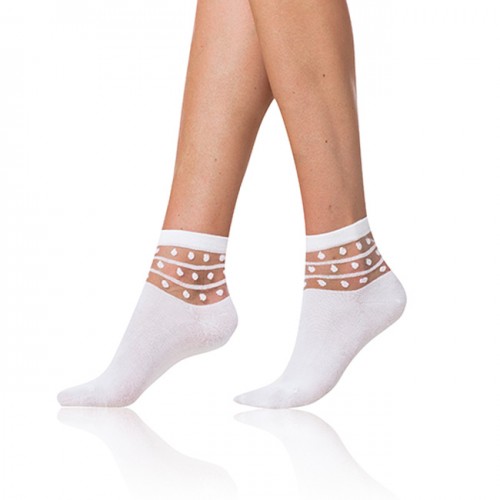 Bellinda dámské ponožky s ozdobným lemem