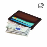 Visconti menšie púzdro na karty a bankovky leštená useň MT86