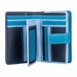 Visconti stredná dámska kožená peňaženka s RFID modrá