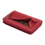 Stredná kožená peňaženka Visconti na zips